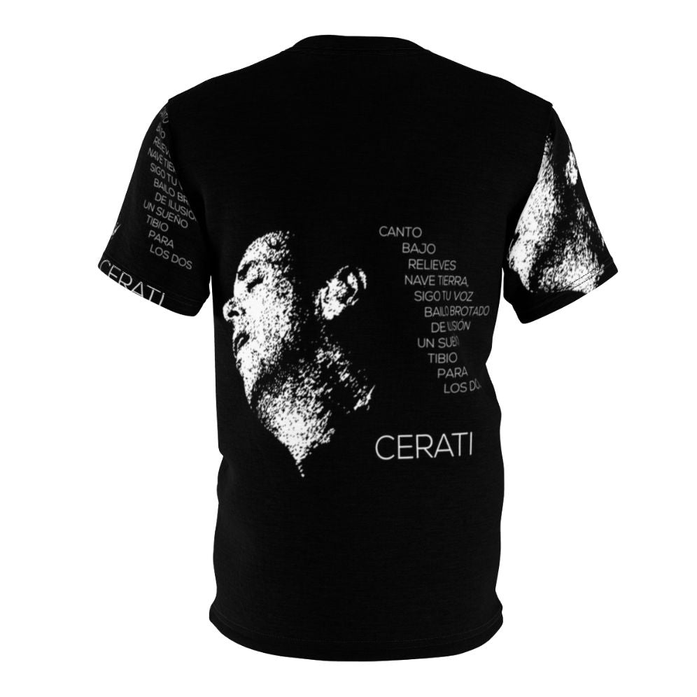 Tribute Gustavo Cerati T-shirt featuring Soda Stereo inspired artwork - Back