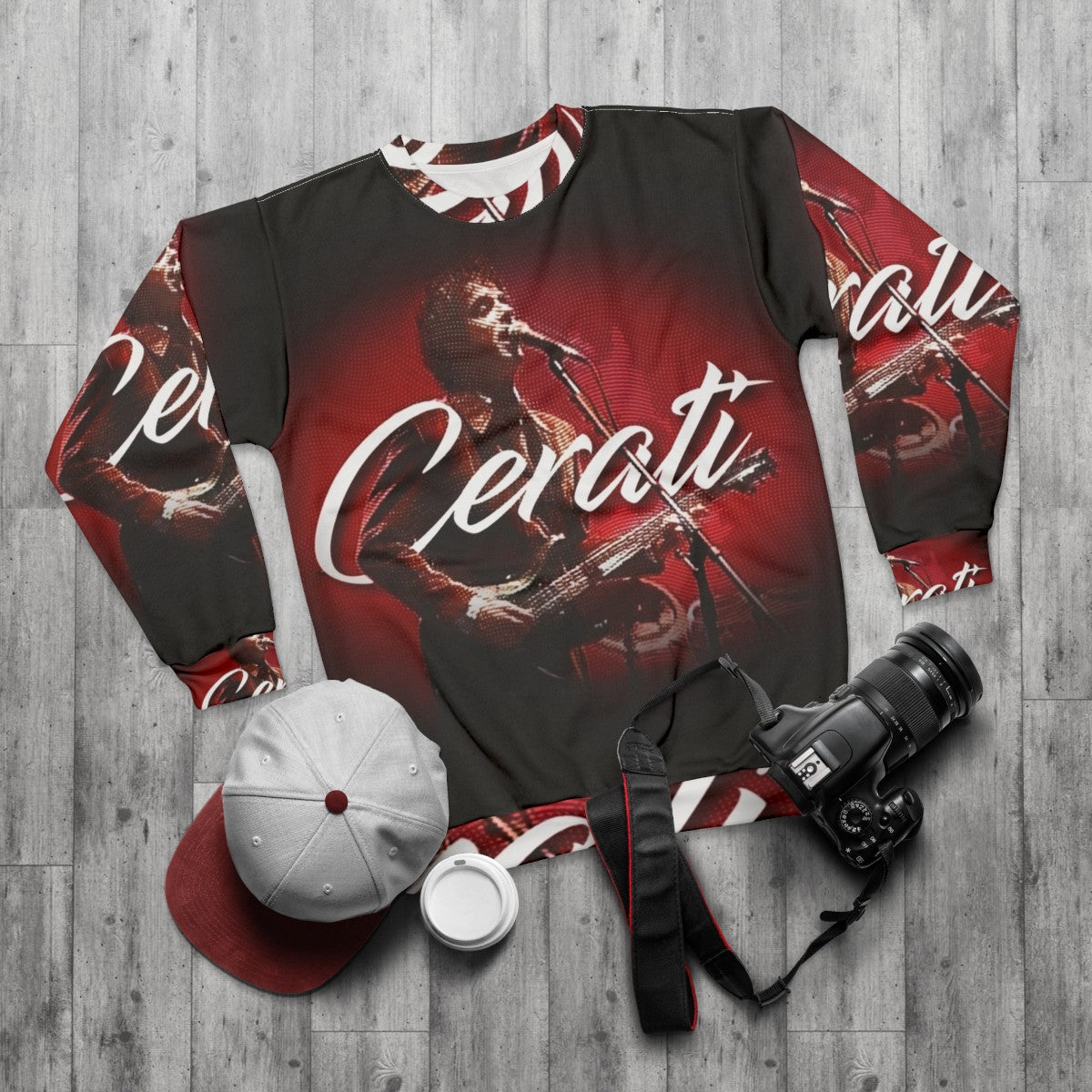 Gustavo Cerati Soda Stereo Sweatshirt - flat lay