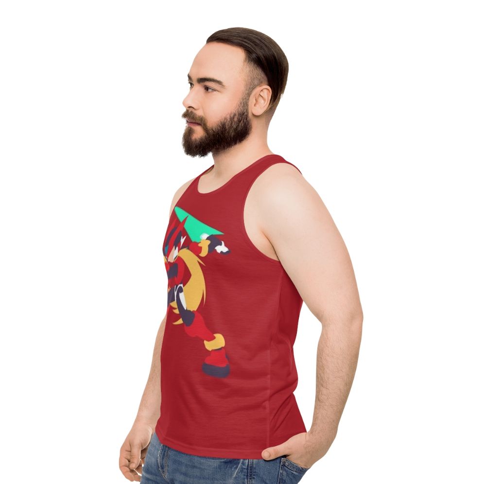 Mega Man Zero Unisex Tank Top - men side