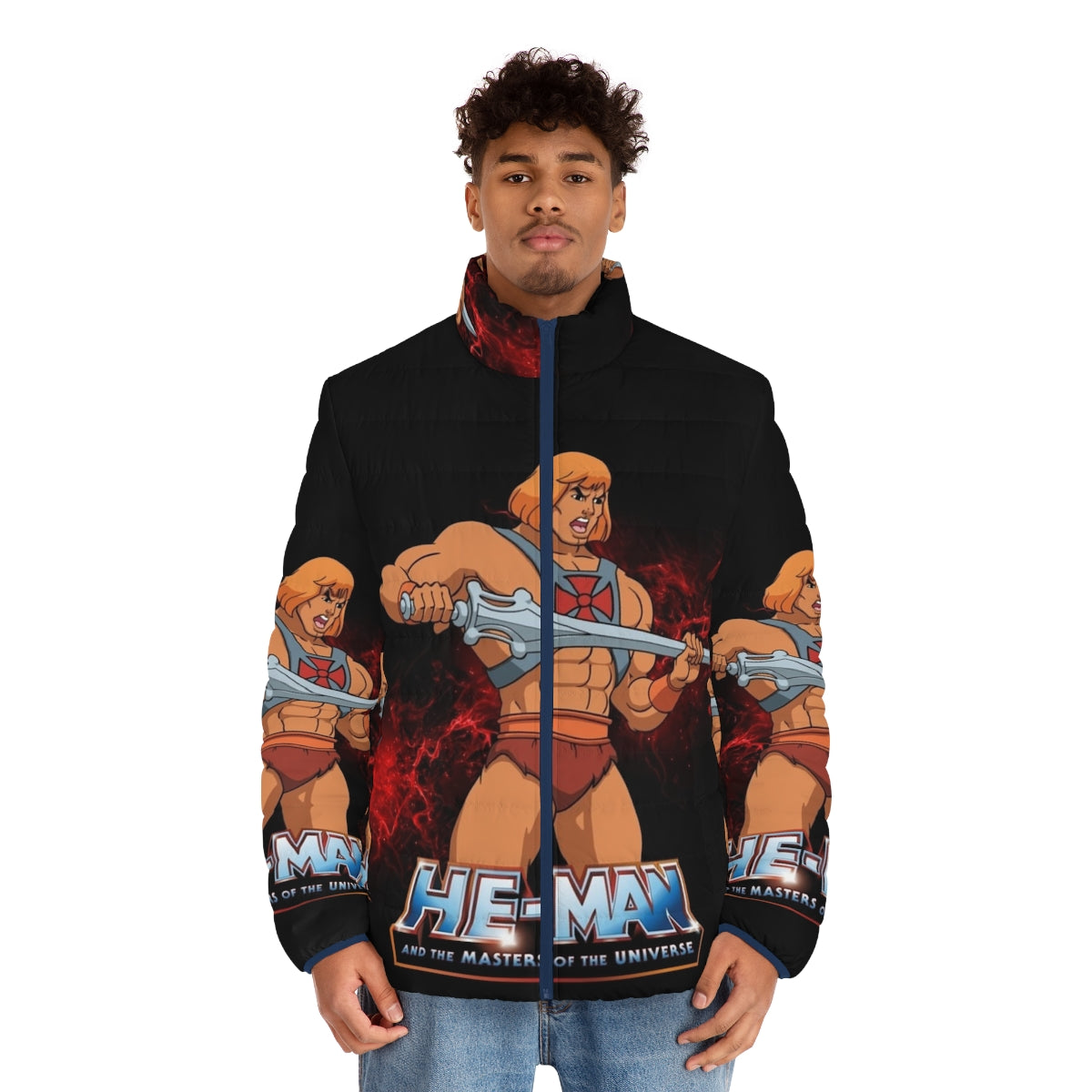 He Man Masters of the Universe Puffer Jacket - men front