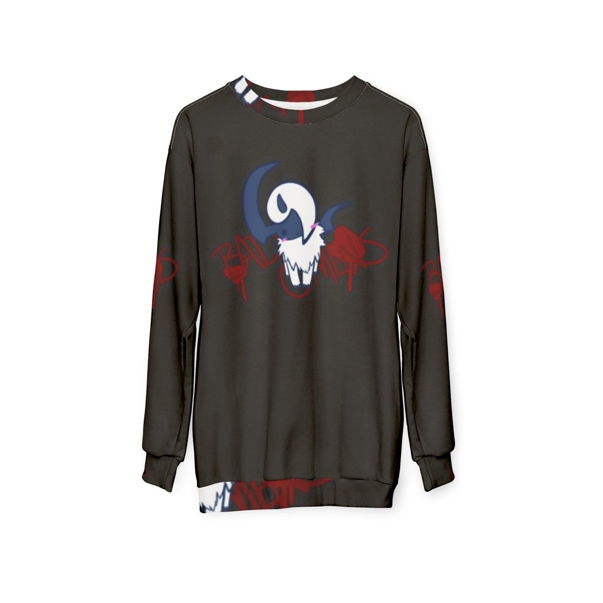 Bad Omens V-Neck Castlevania Sweatshirt with Alucard Inspired Design - hanging