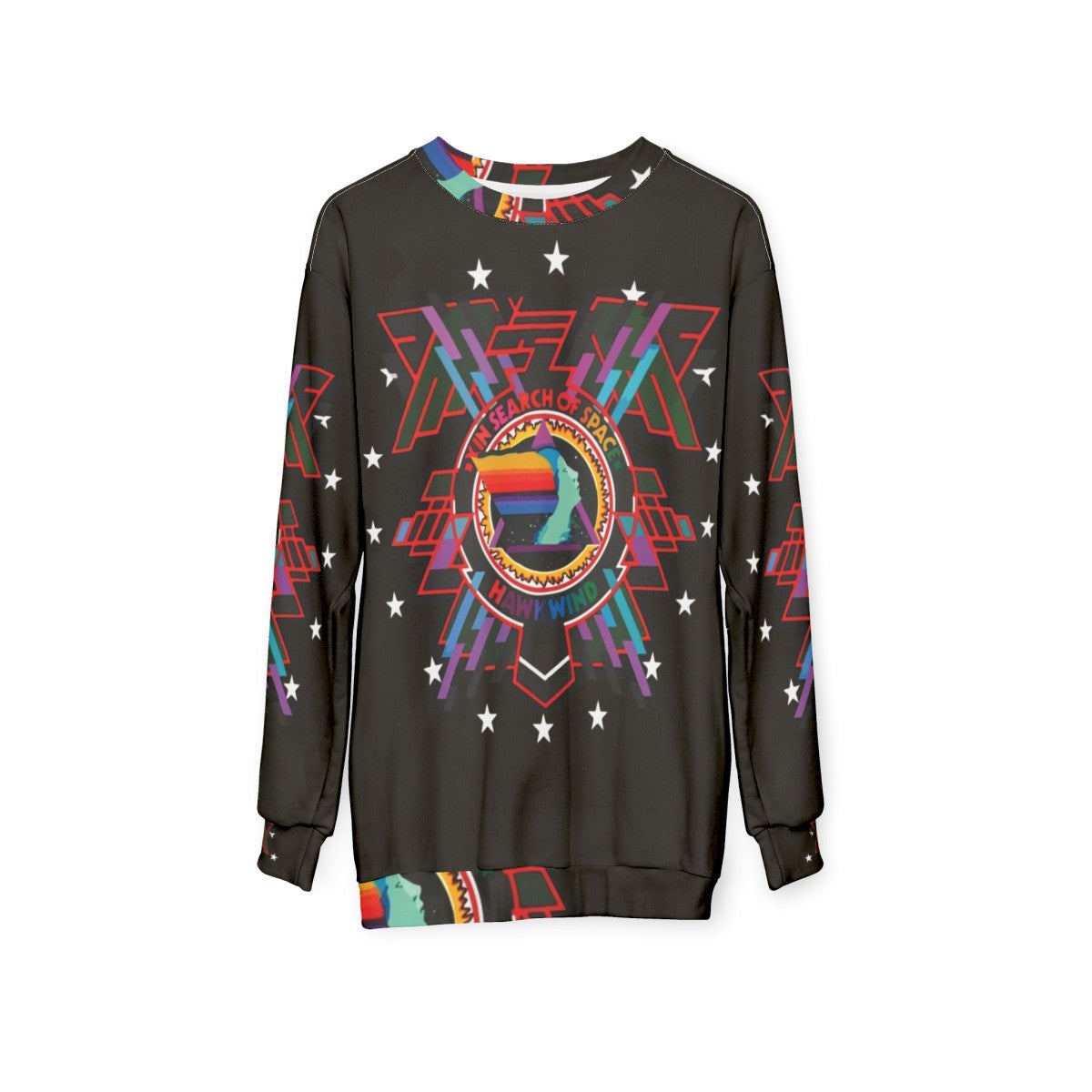 Hawkwind "In Search of Space" Psychedelic Rock Sweatshirt - hanging