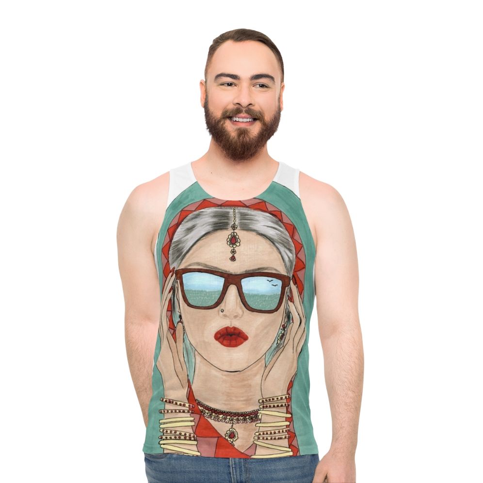 Desi Girl Unisex Tank Top - men