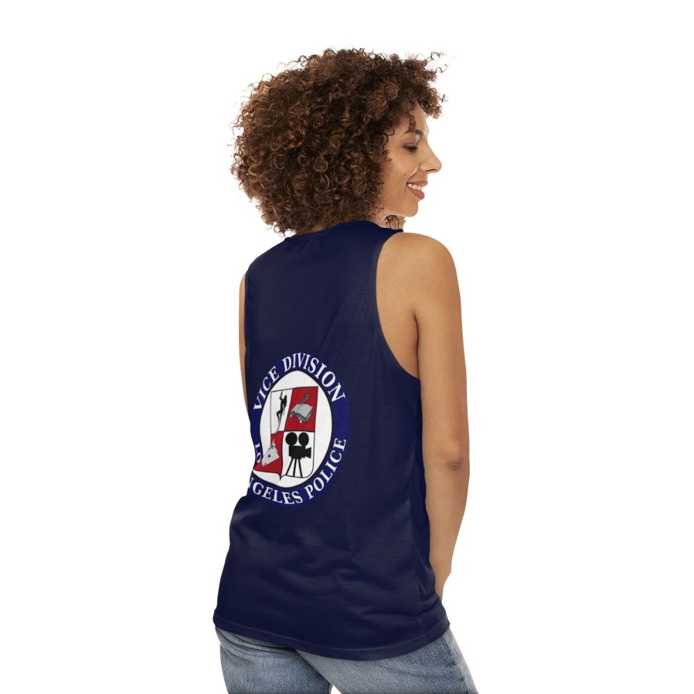 LAPD Vice Division Unisex Tank Top - women back