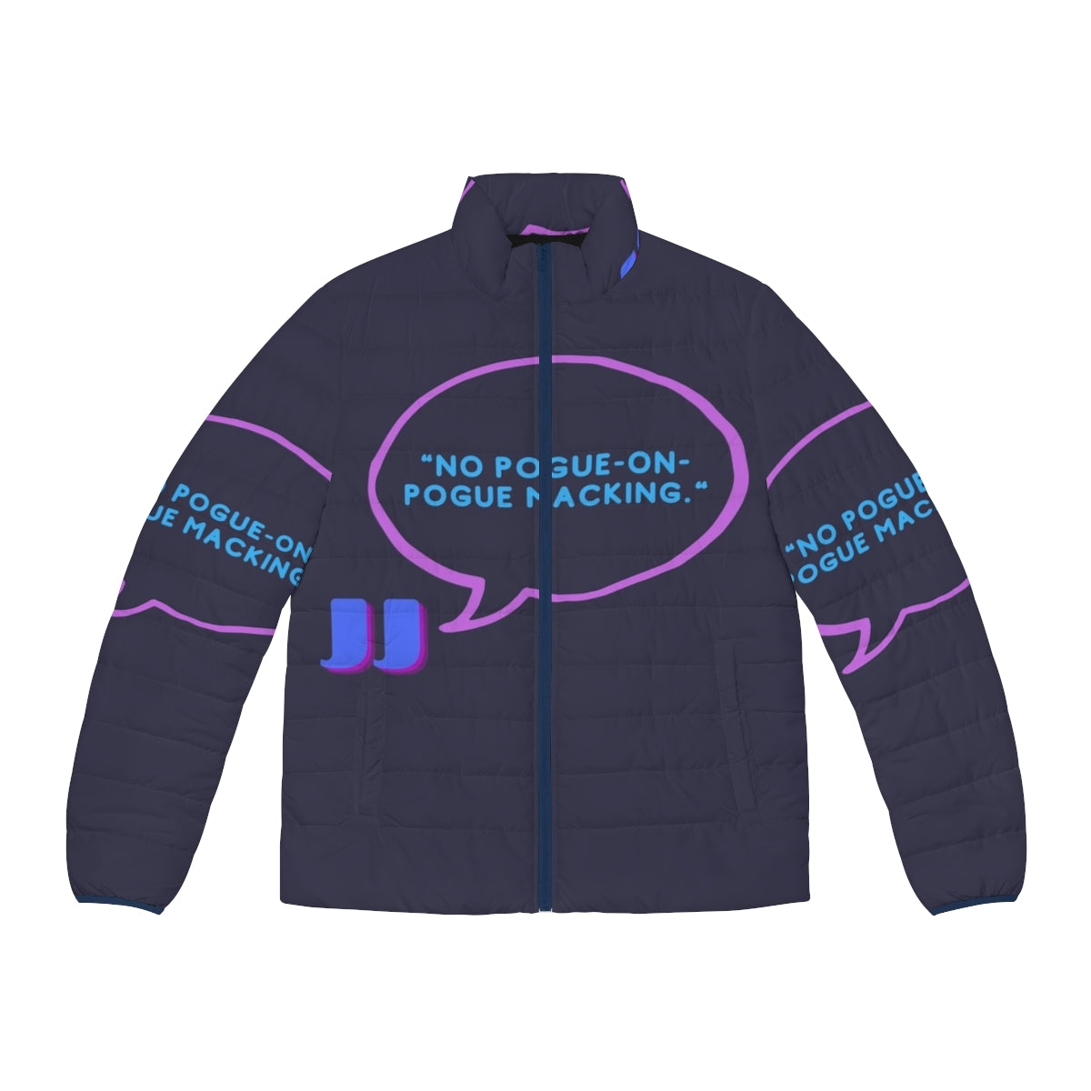 Outer Banks JJ Puffer Jacket with Iconic Quote from the Netflix Series