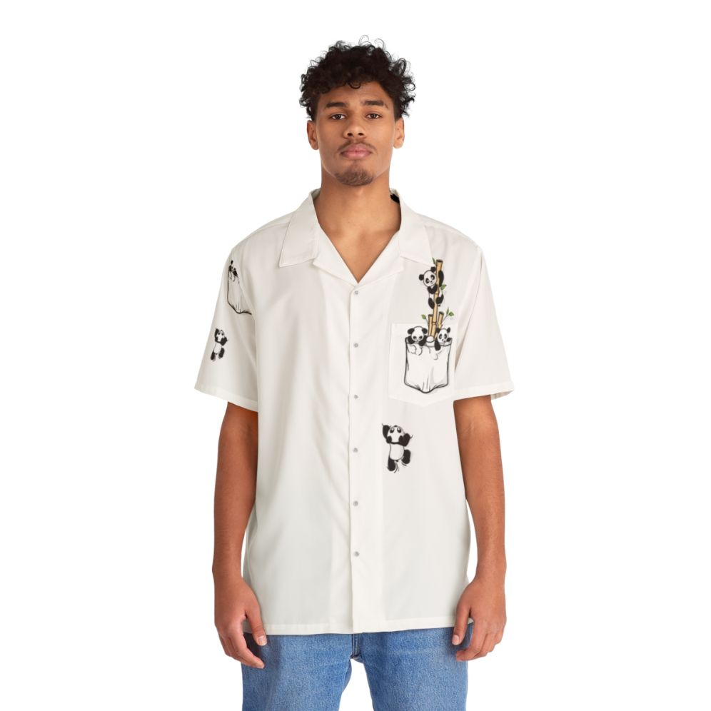 Pocket Pandas Hawaiian Shirt - People Front