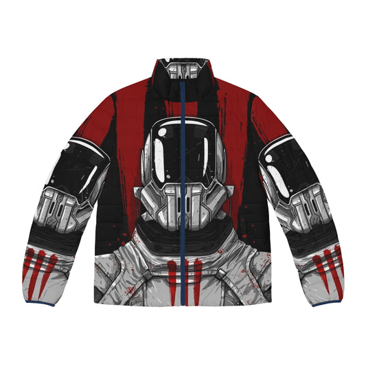 Dune Stilgar Painting Puffer Jacket featuring iconic character and Dune-inspired artwork