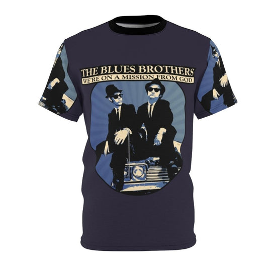 Blues Brothers Inspired Music T-Shirt with Mission From God Tribute Design