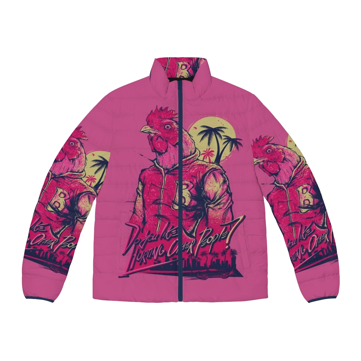 Hotline Miami Richard Puffer Jacket - Stylish and Practical Outerwear for Gamers and Fans