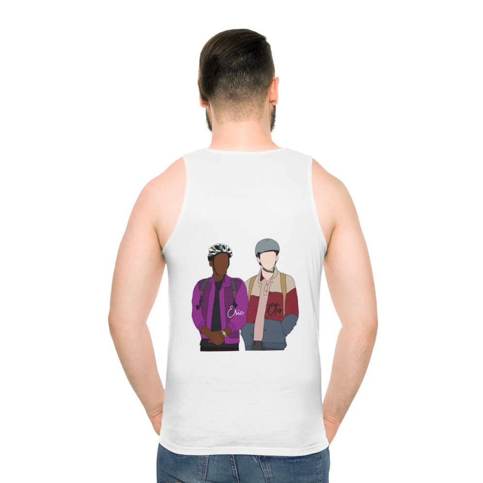 Sex Education Otis and Eric Unisex Tank Top - men back