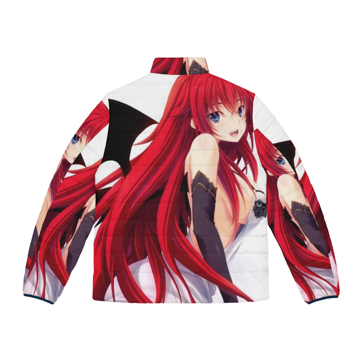 Rias Gremory puffer jacket inspired by the anime Highschool DxD - Back