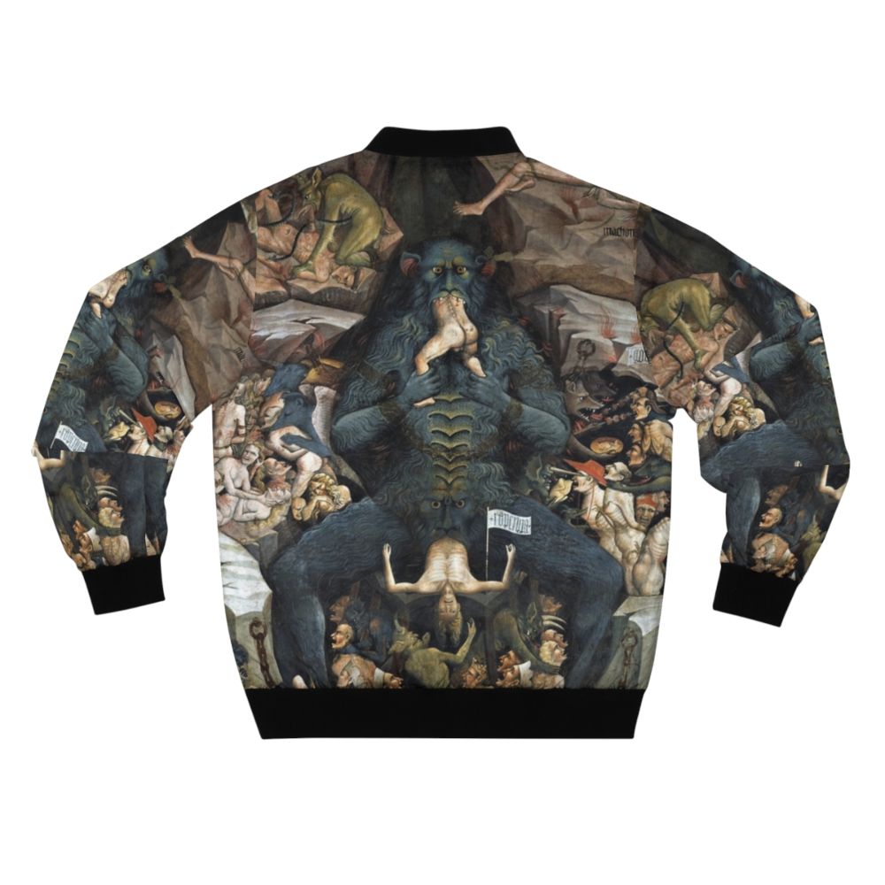 Inferno Bomber Jacket with Grotesque Artwork by Giovanni da Modena - Back