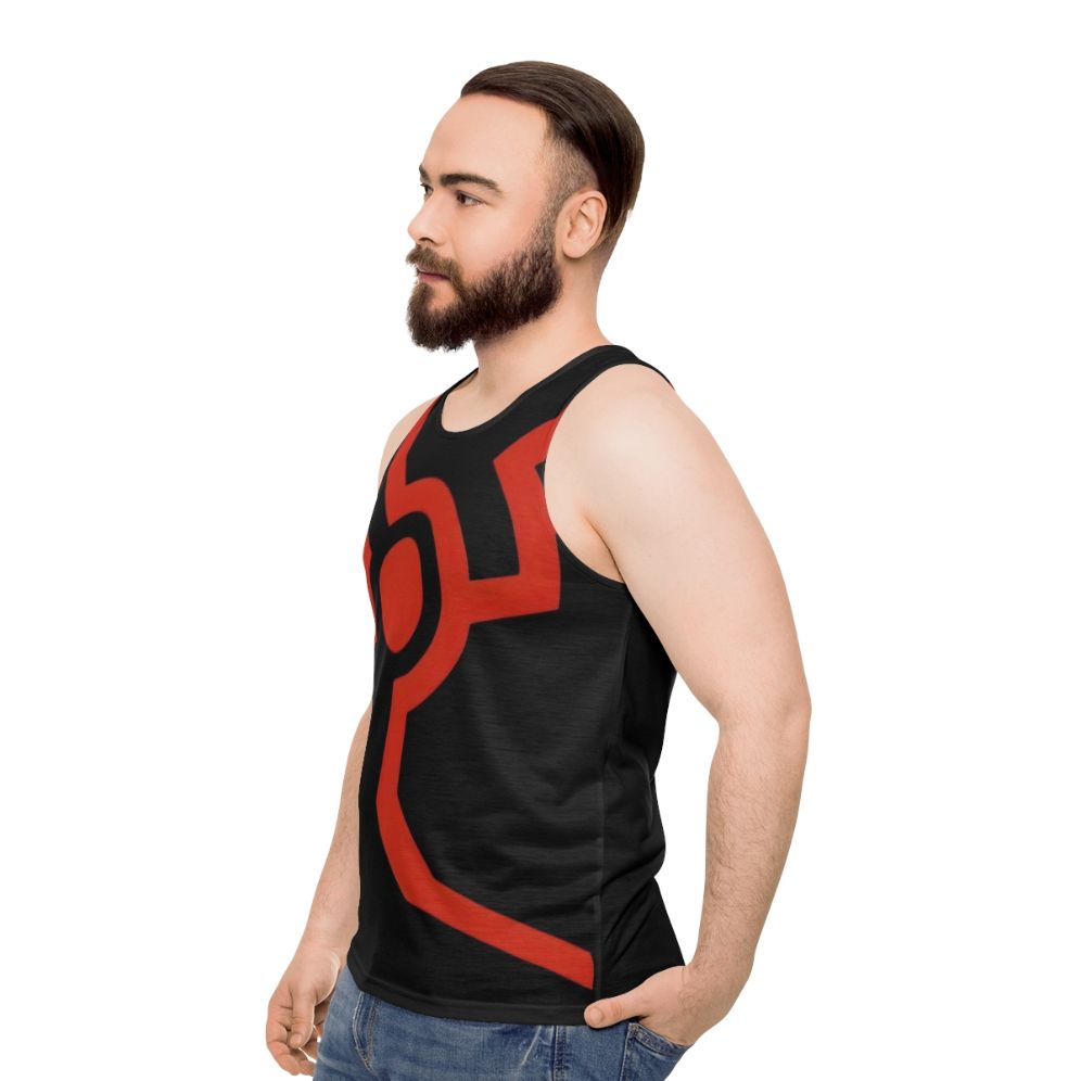 Unisex tank top in modern style - men side