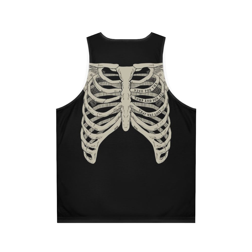 Locked Tomb Ribcage Unisex Skeleton Tank Top - Back