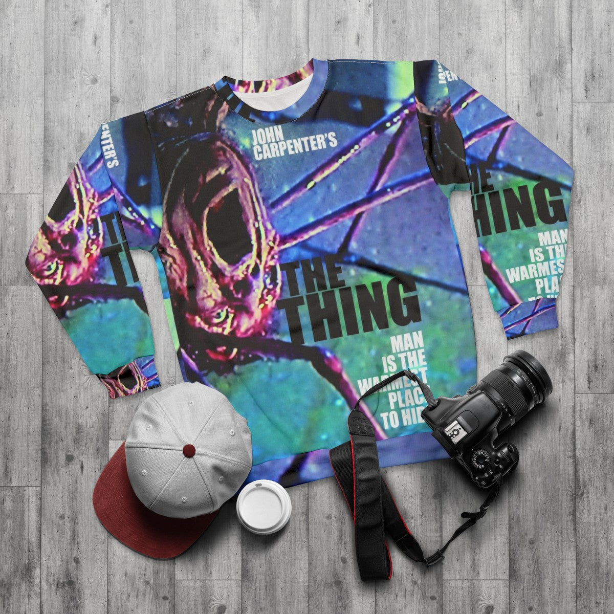 The Thing Movie Sweatshirt - flat lay