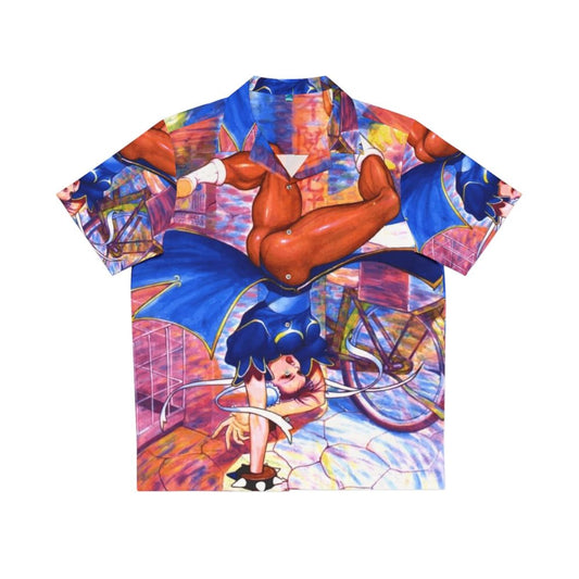 Chun Li Hawaiian Shirt II - Retro Street Fighter Gaming Apparel