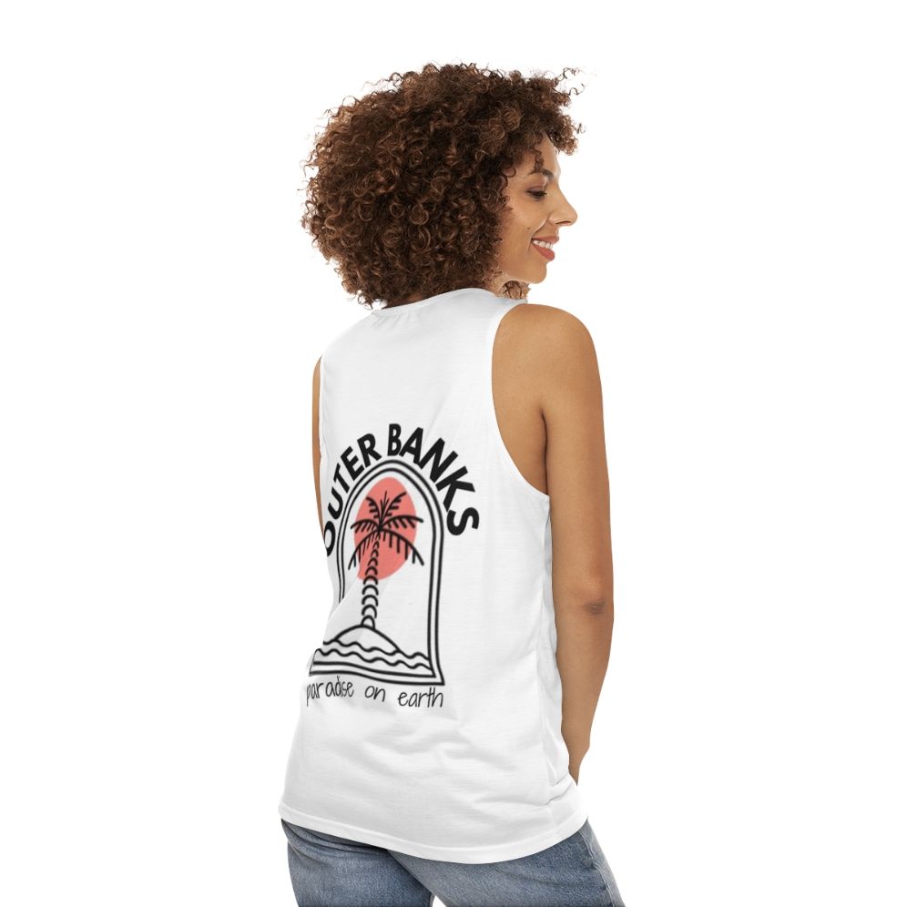 Vintage OBX unisex tank top - women back