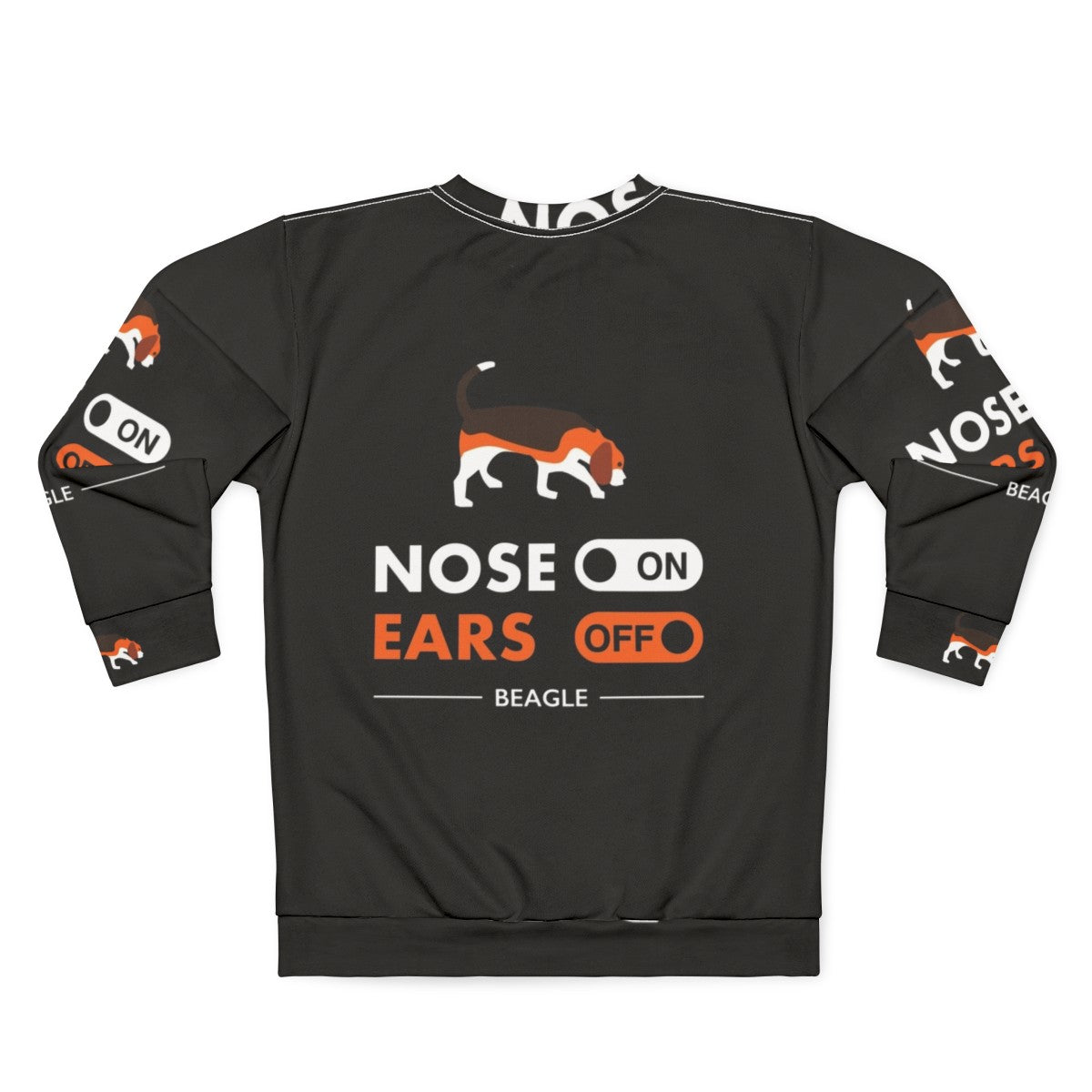 Nose On Ears Off Beagle Sweatshirt - Back