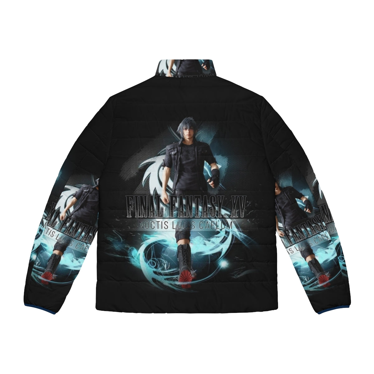 Noctis Lucis Caelum Final Fantasy XV anime inspired puffer jacket - Back