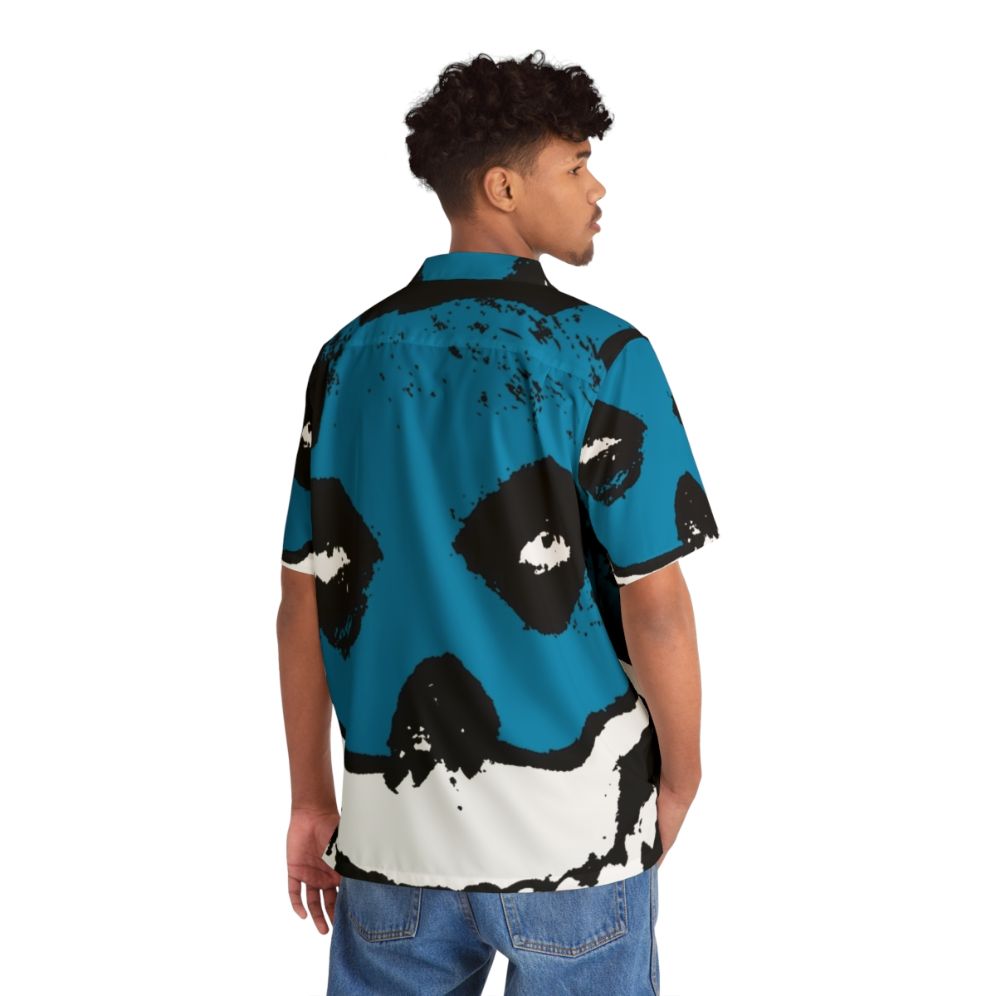 Bat Fiend Hawaiian Shirt with Retro Horror Punk Design - People Back