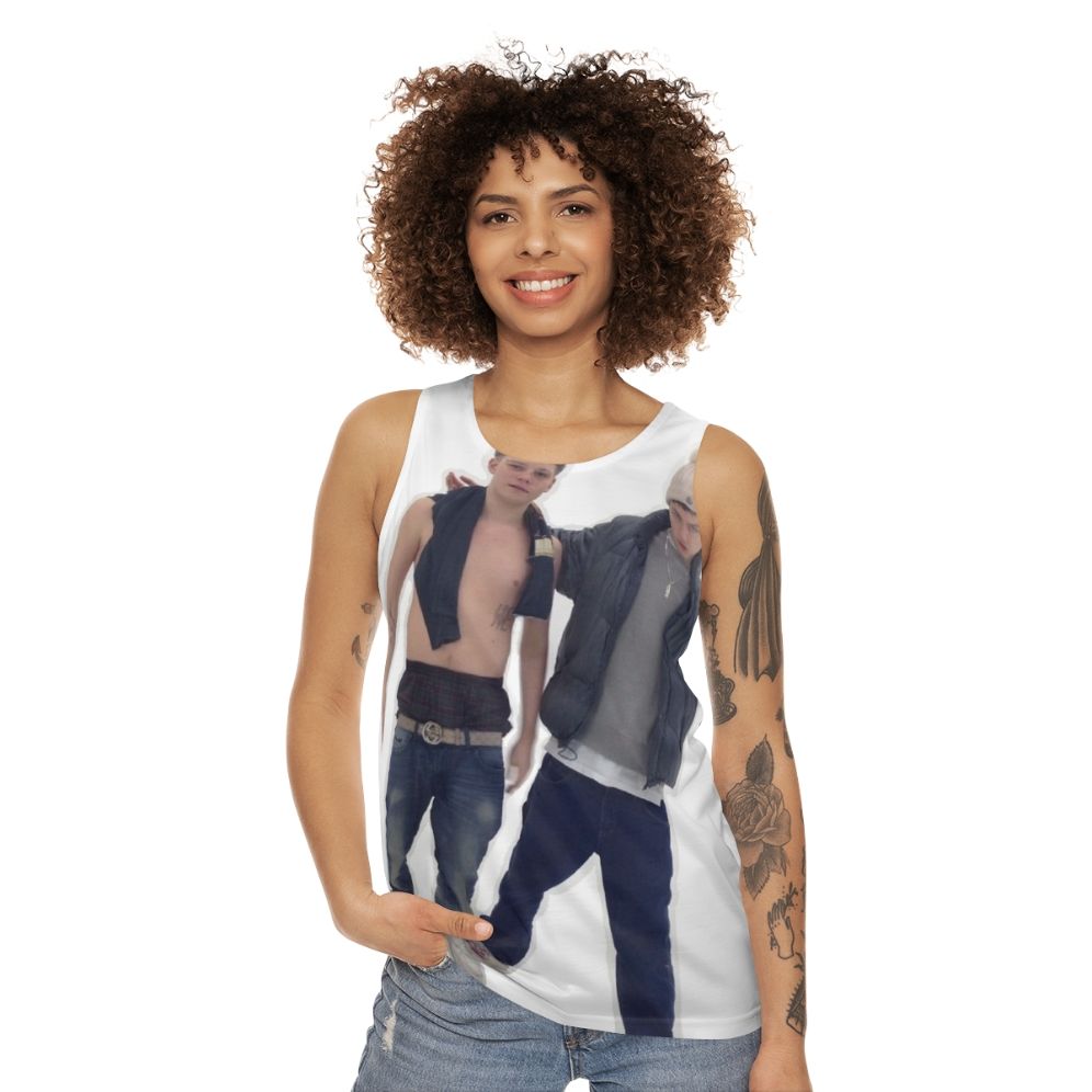 Yung Lean Bladee graphic tank top - women