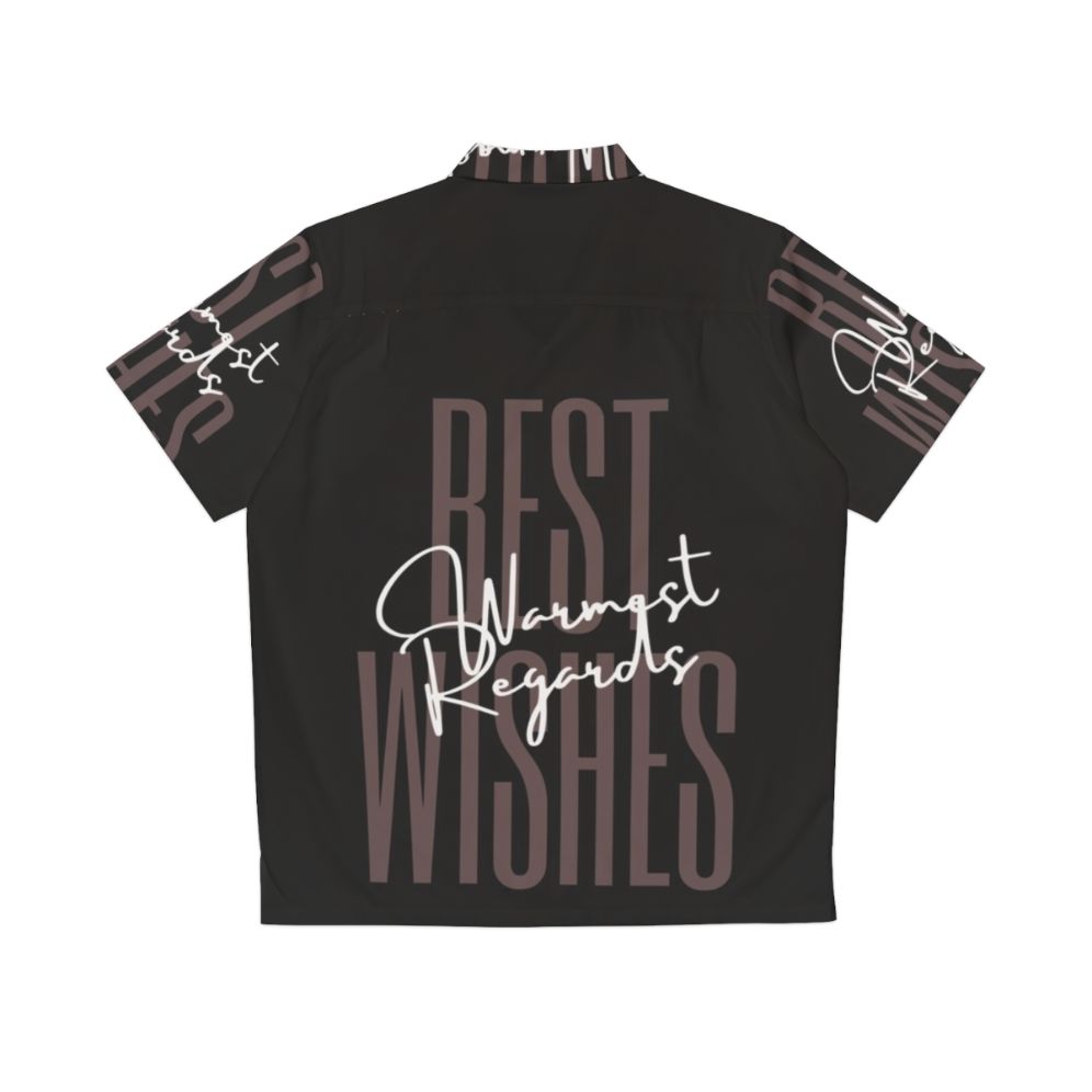 Best Wishes Warmest Regards Schitt's Creek Hawaiian Shirt - Back