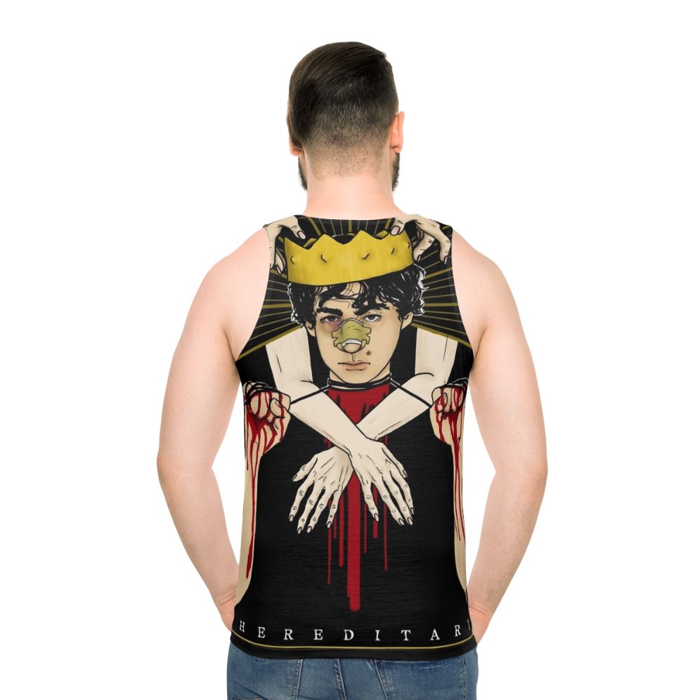 Hereditary horror movie unisex tank top - men back