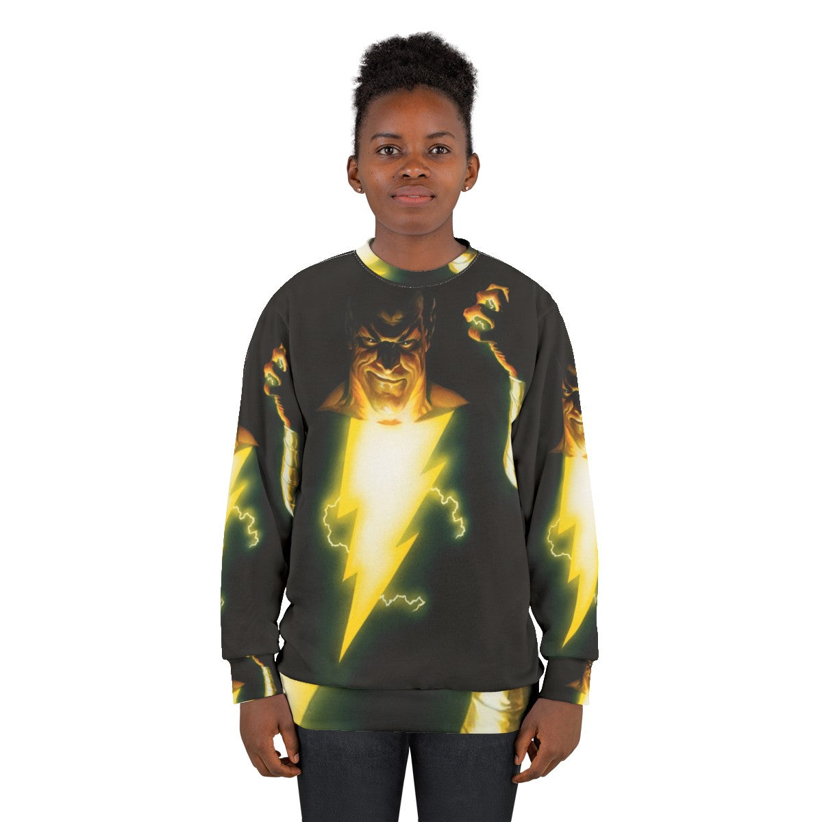 Vintage black adam superhero sweatshirt - women