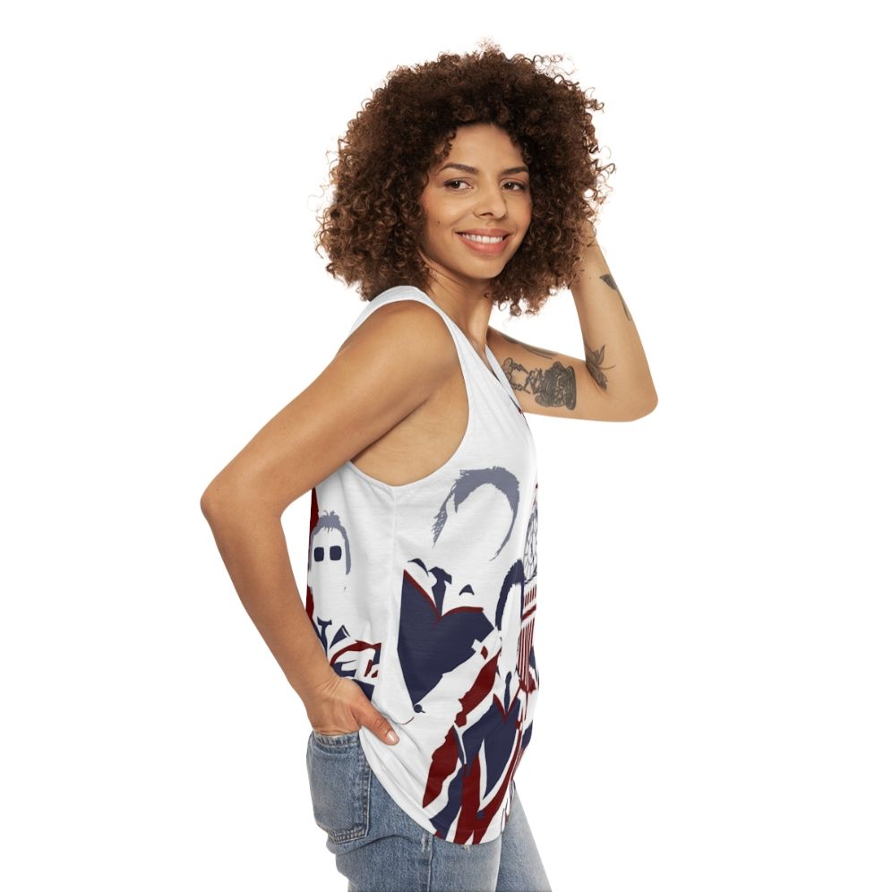 Vintage Mod Pop Art Unisex Tank Top - women side