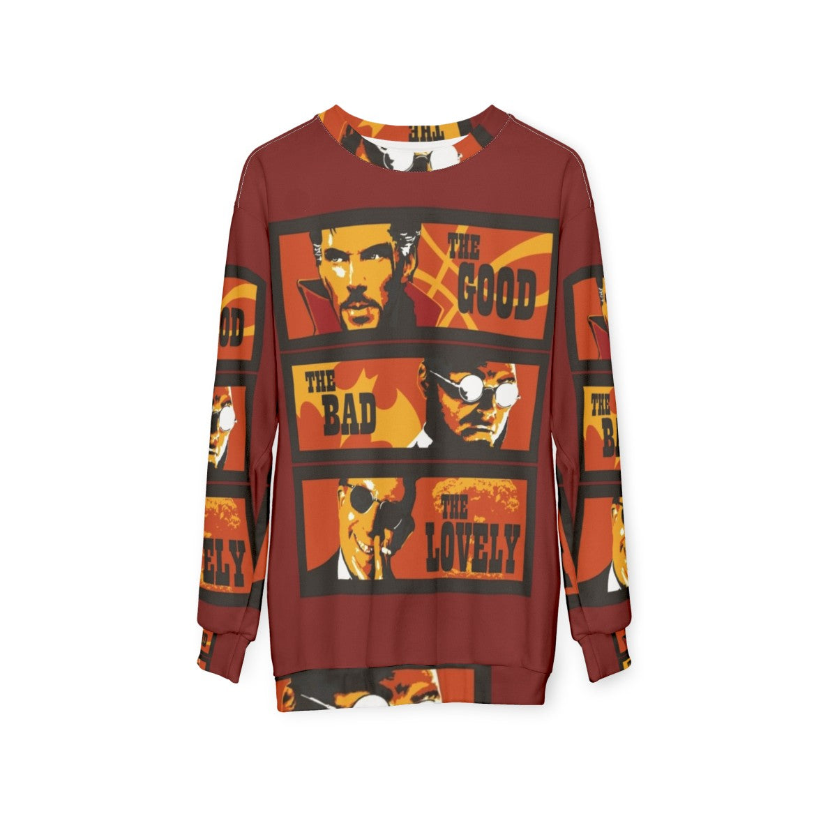 Doctor Strange inspired sweatshirt featuring the Sorcerer Supreme - hanging