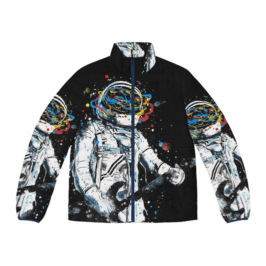 Space Force Puffer Jacket with "Space Is Hard" Quote