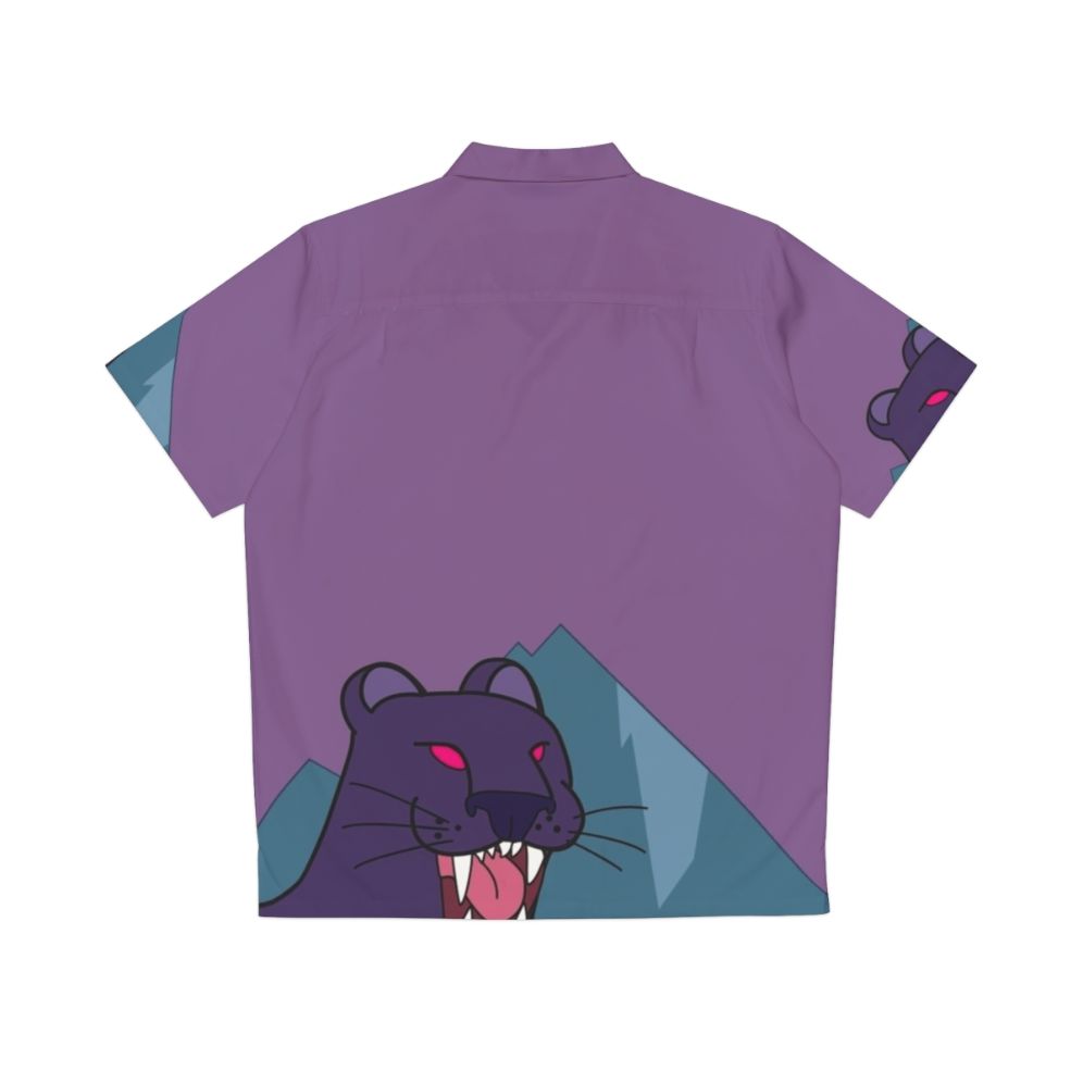 Panther Dark Violet Gravity Falls Hawaiian Shirt - Back