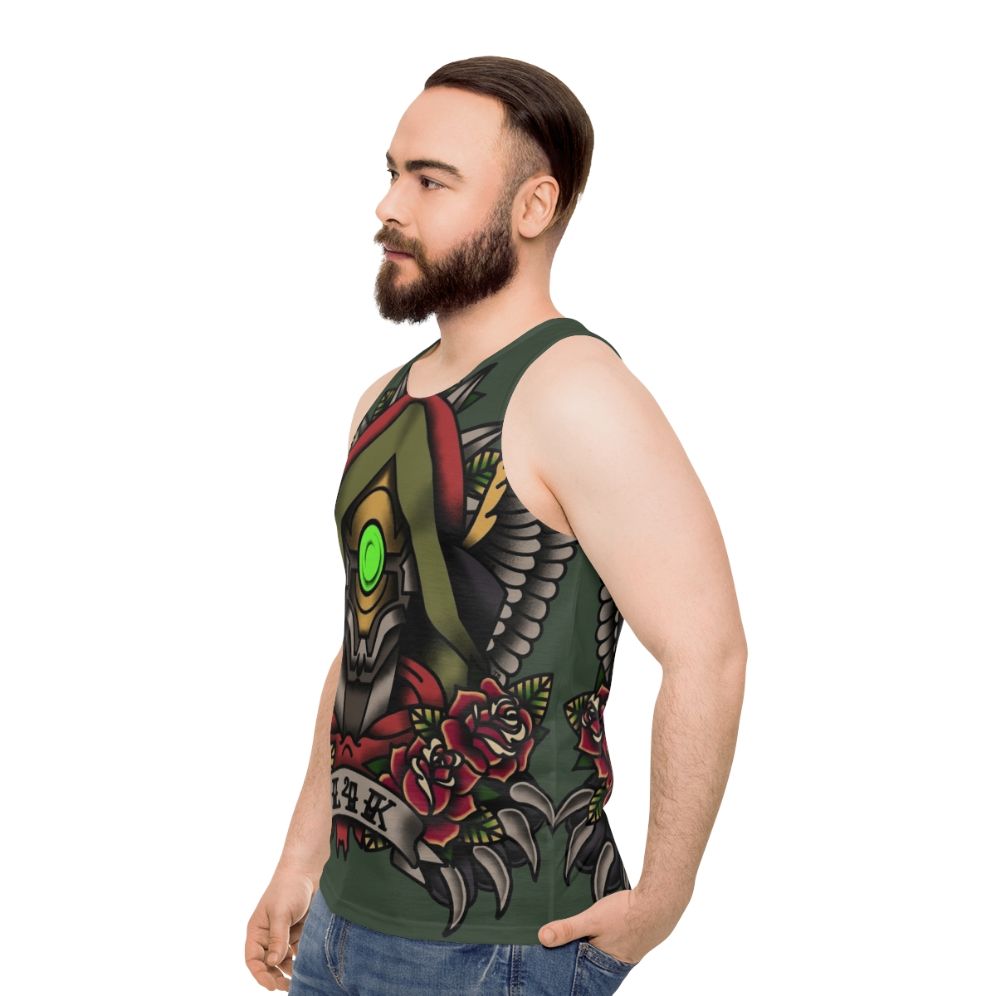 1920s Tattoo Style Fl4K Borderlands Unisex Tank Top - men side