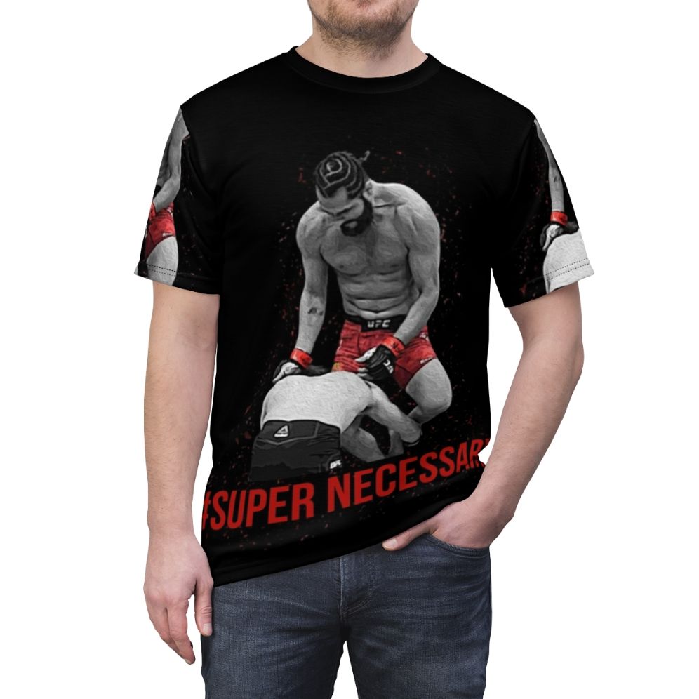 Jorge Masvidal inspired Super Necessary MMA t-shirt design - men front