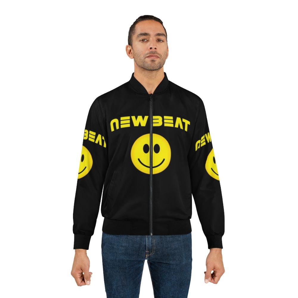 NEW BEAT (TSOB) Techno Bomber Jacket for Electronic Music and Rave Enthusiasts - Lifestyle