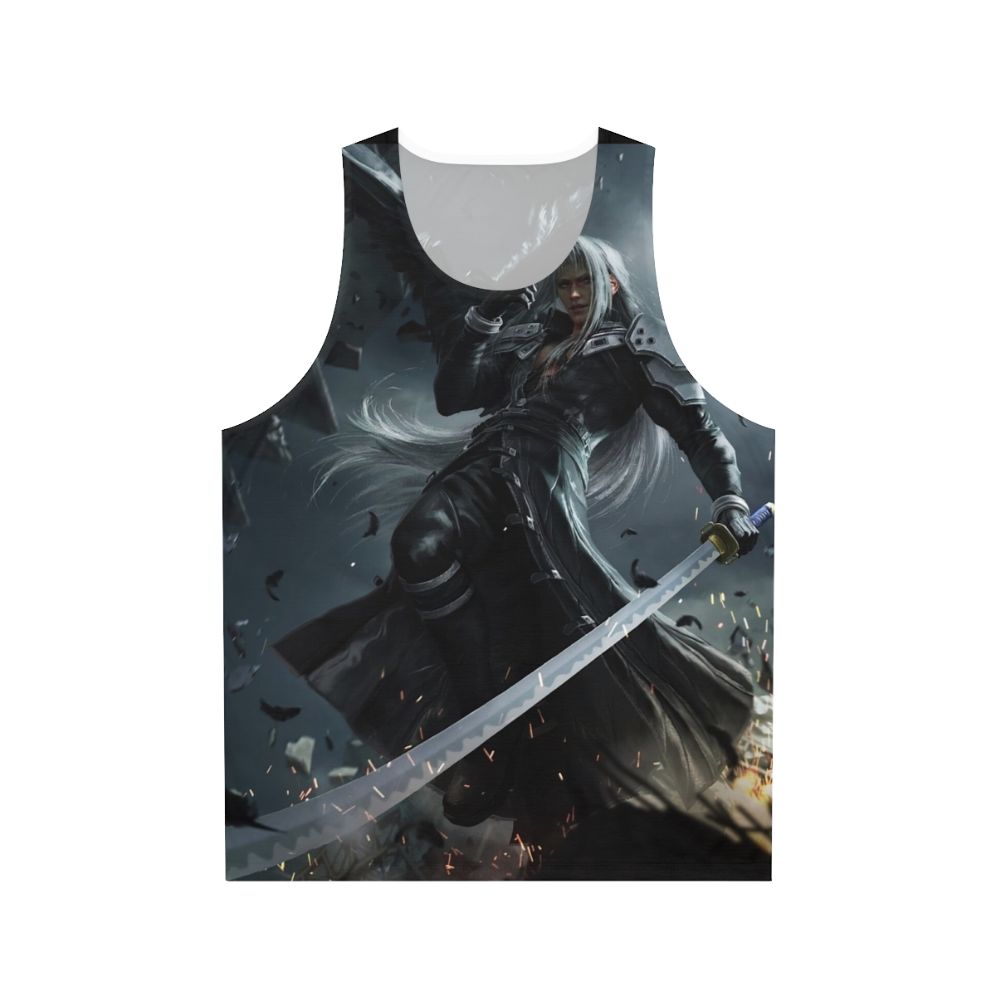 Sephiroth one-winged angel fantasy video game tank top