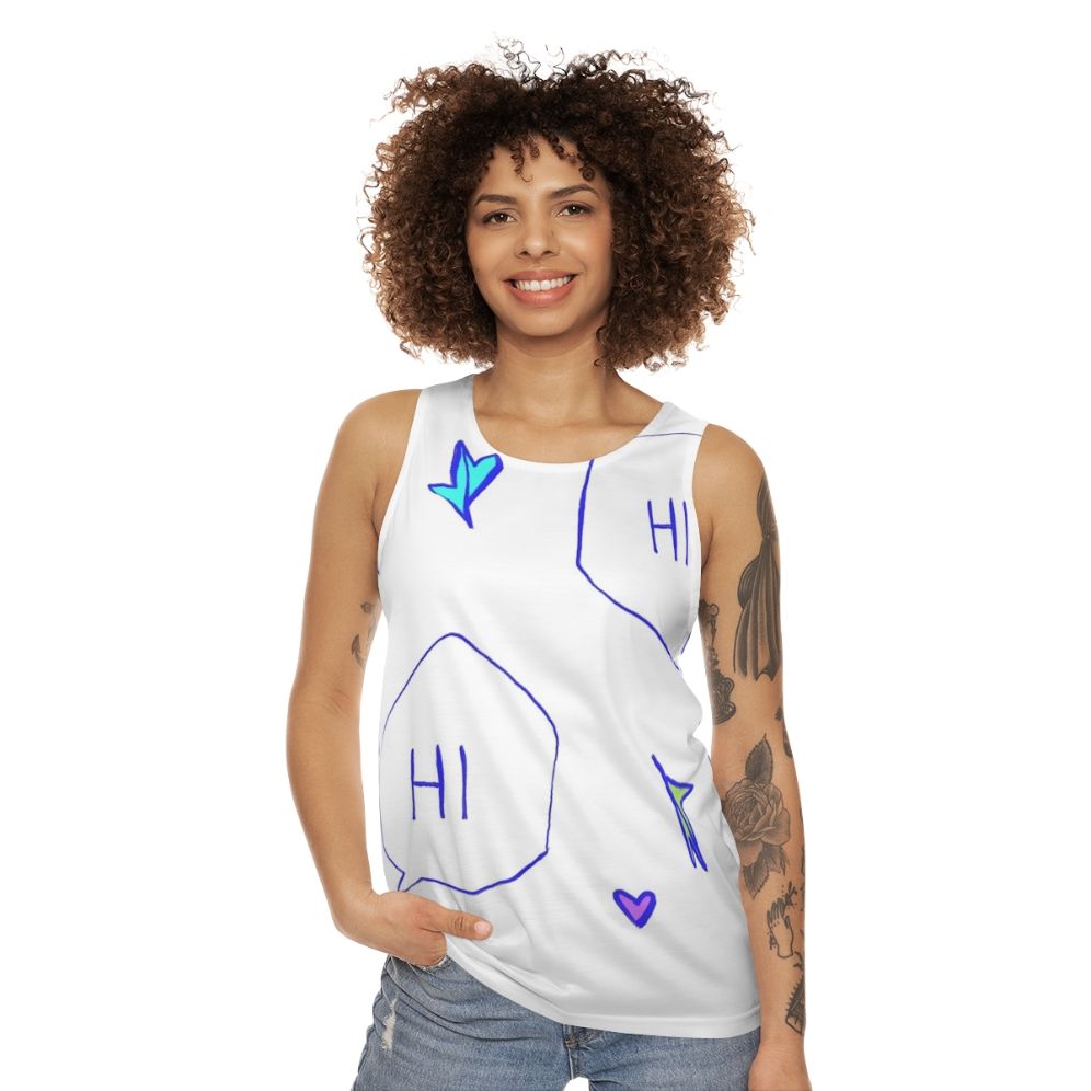 Heartstopper Unisex Tank Top with Inspirational Quote - women