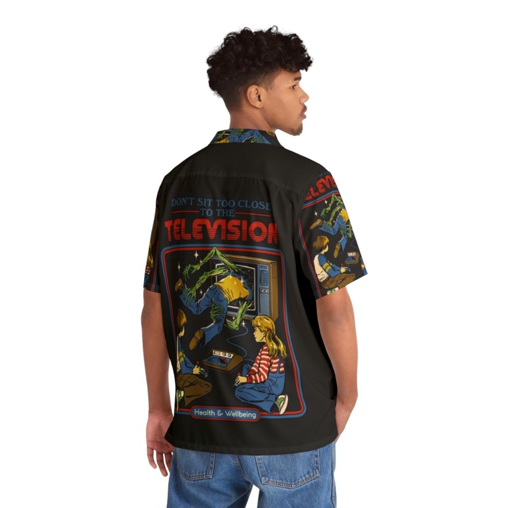 Spooky Retro Gaming Hawaiian Shirt - People Back