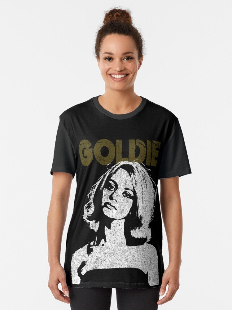 Vintage graphic t-shirt featuring Goldie Hawn from the 1960s - Women