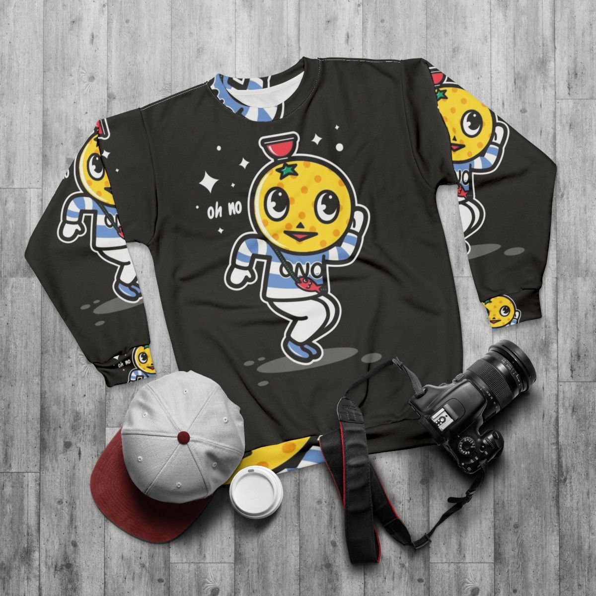 Beloved Hoborobo Mascot Sweatshirt - flat lay