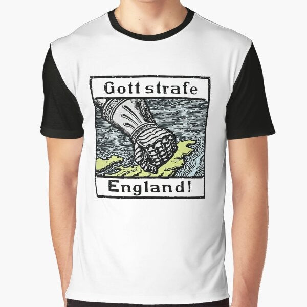 "Gott Strafe England!" World War 1 Graphic T-Shirt Design