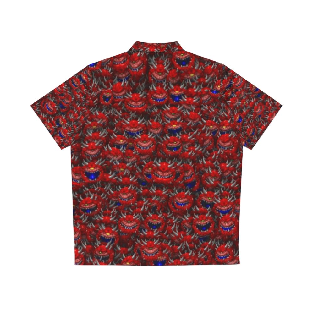 Cacodemon from Doom video game inspired Hawaiian shirt - Back