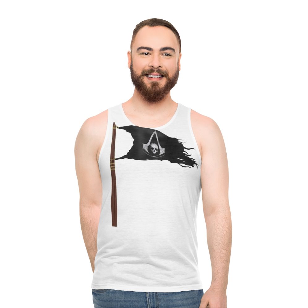 Assassin's Creed Black Flag Pirate Flag Unisex Tank Top - men