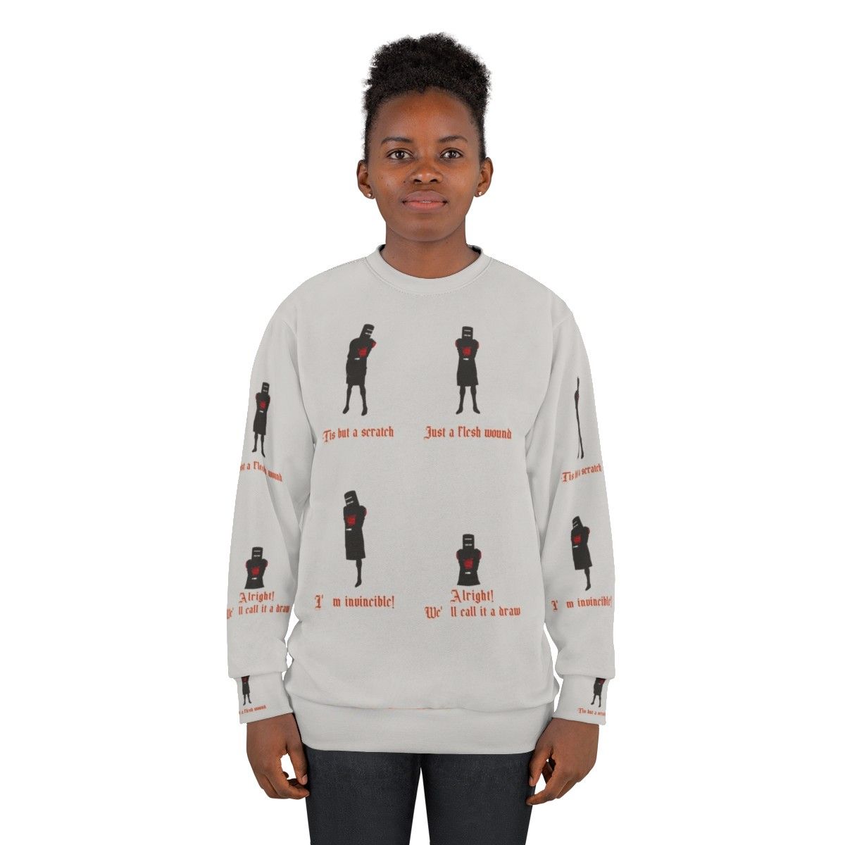 Black Knight Sweatshirt - Monty Python & The Holy Grail Inspired Apparel - women