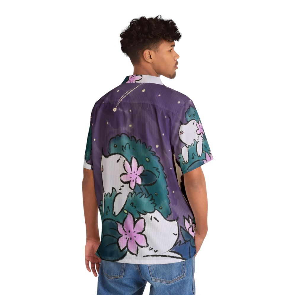 Shaymin Hawaiian Shirt with Hedgehog Design - People Back