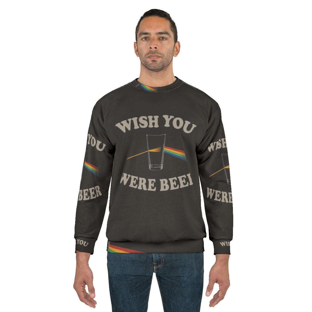 Wish You Were Beer Pink Floyd Inspired Sweatshirt - men