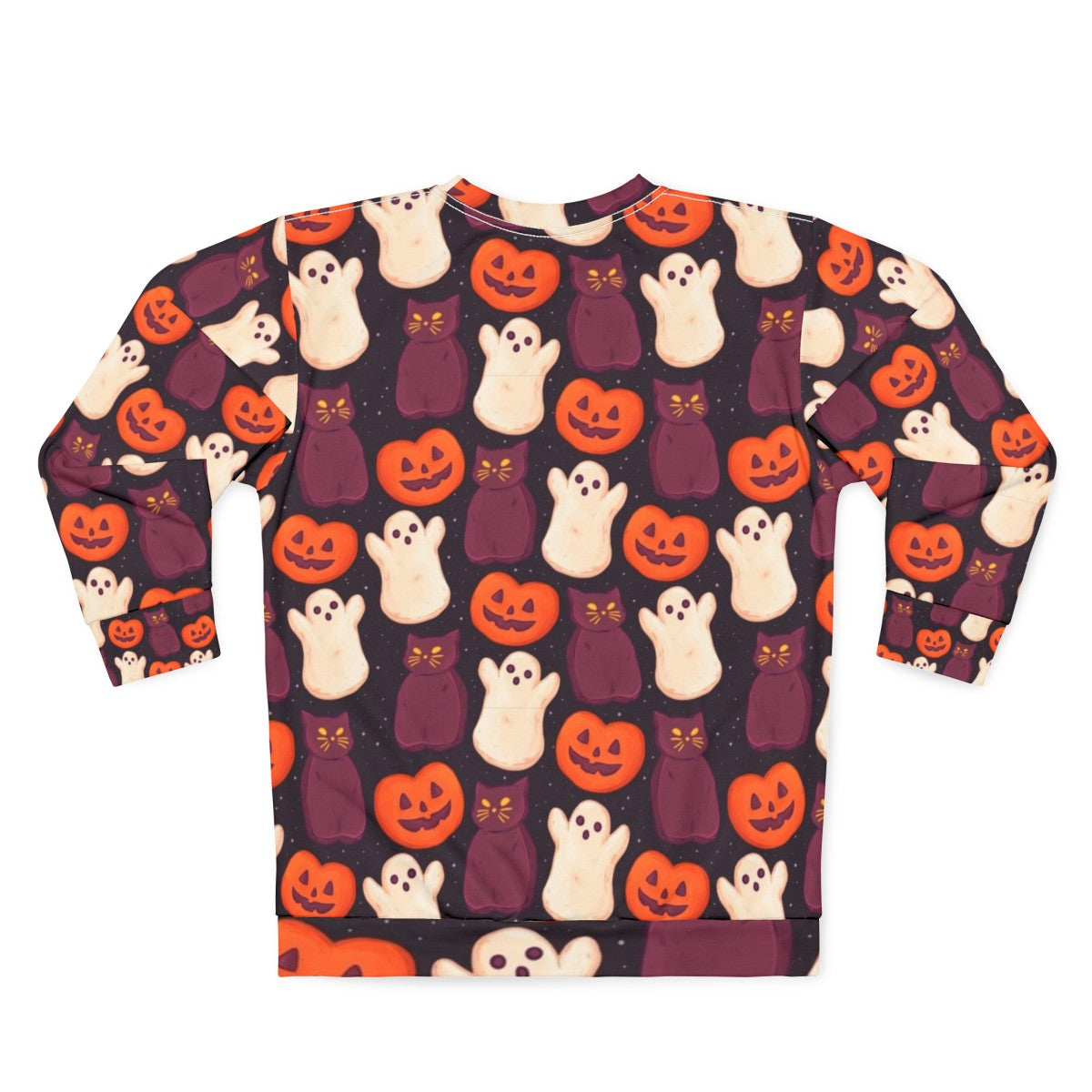 Spooky cute Halloween marshmallow sweatshirt - Back