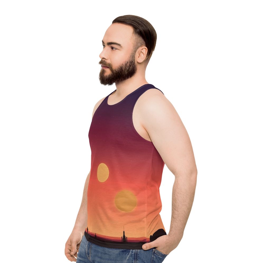 Tatooine Star Wars Unisex Tank Top - men side