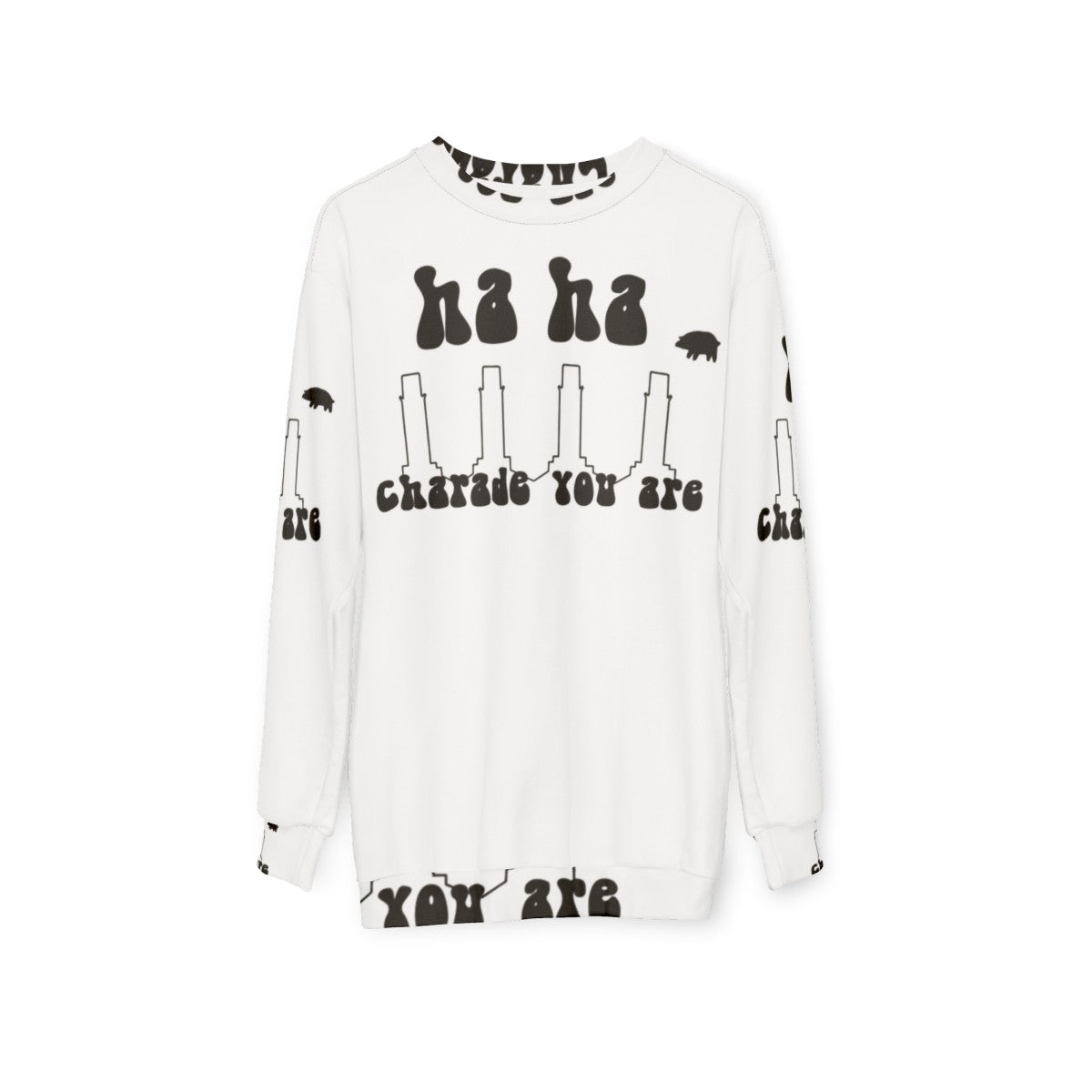 Pink Floyd "Charade You Are" Psychedelic Sweatshirt - hanging