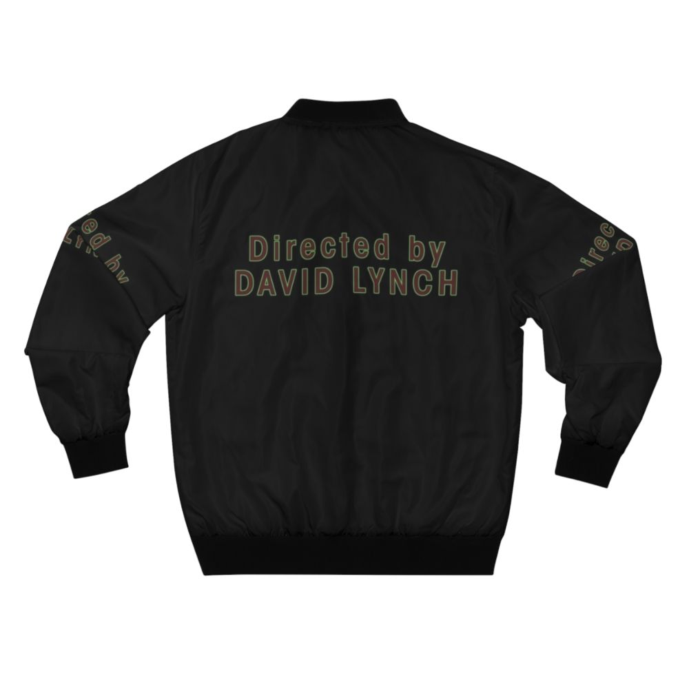 David Lynch inspired surreal bomber jacket with abstract graphics - Back